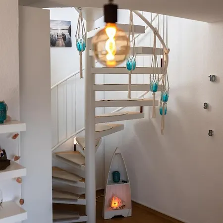 아파트 Breeze Maisonette In Leipzig, Balkon Und